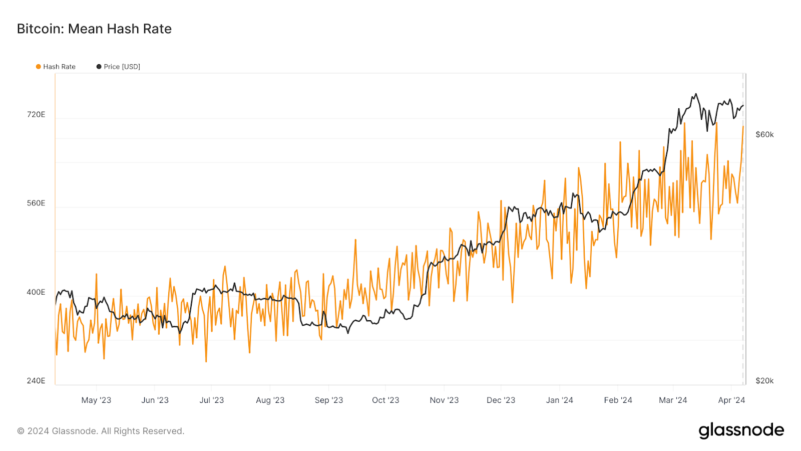 bitcoin mining hashrate halving