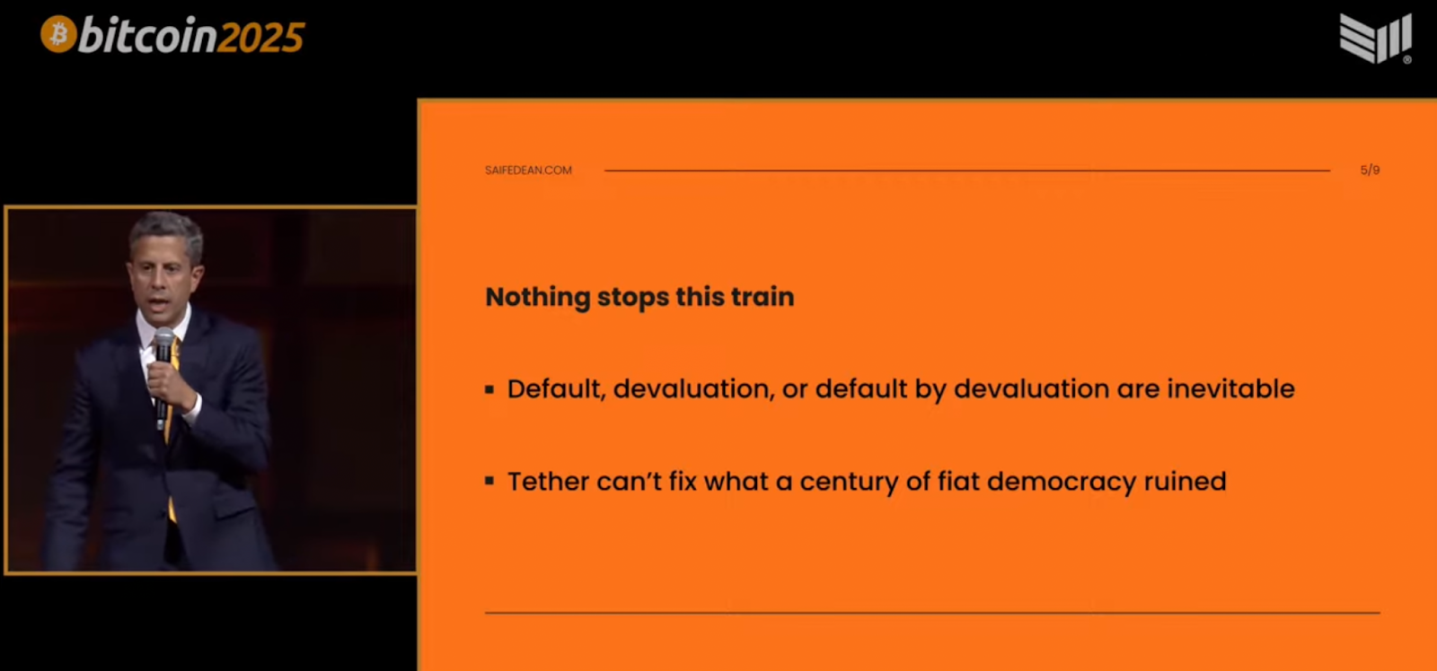 Title: Saifedean Ammous: “Nothing Stops This Train” – Tether, Bitcoin, and the Endgame for the Dollar