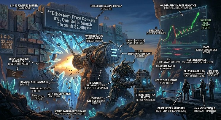 Ethereum Price Rockets 8%, Can Bulls Smash Through $2,400?