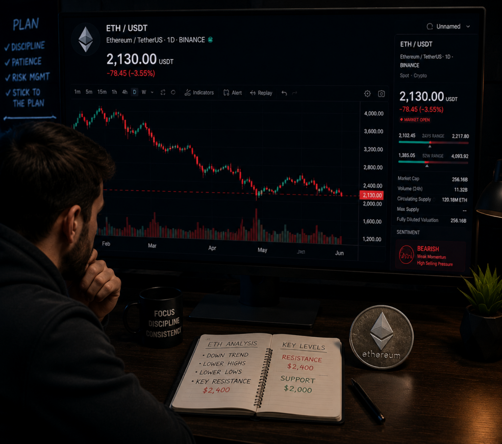 Ethereum falls below key levels as ETF outflows spark fresh selloff concerns