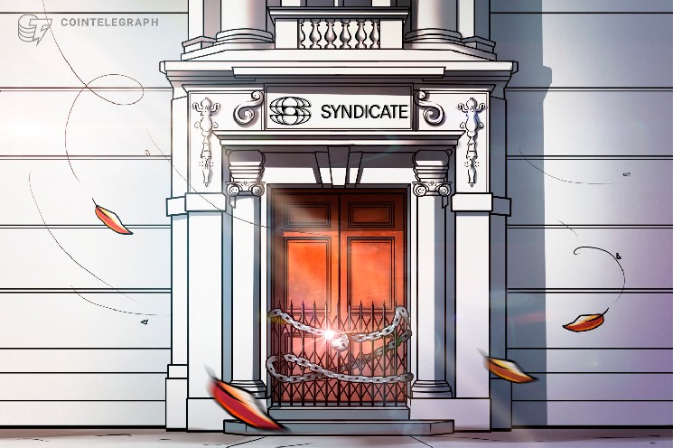 Syndicate Labs winds down after 5 years, citing a shrinking rollup market