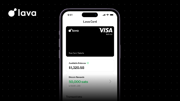 Lava Card Launches Secured Visa Credit Card That Pays Bitcoin Rewards on Every Purchase