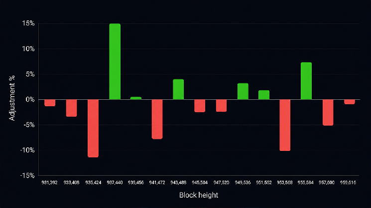 Bitcoin’s 15th Difficulty Reset Exposes a Mining Industry Under Pressure