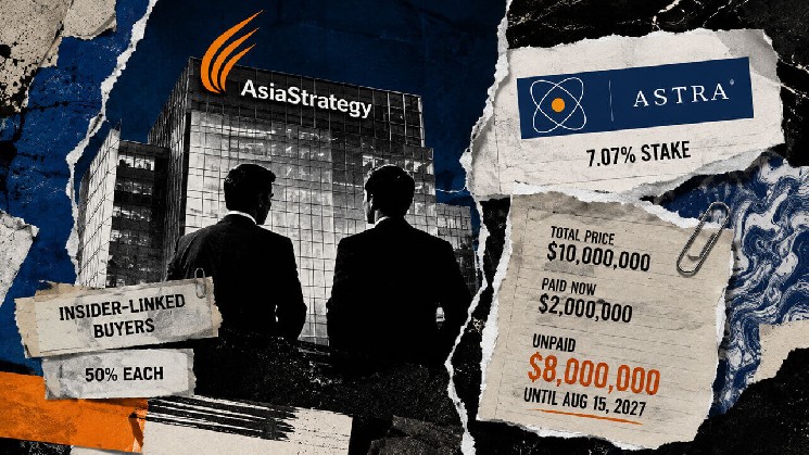 AsiaStrategy’s Astra deal lets insider-linked buyers take ownership before $8 million comes due
